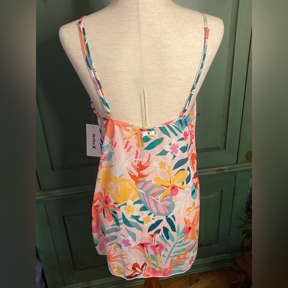 Hurley Floral Pop V-neck Slip Dress - Picture 5 of 10